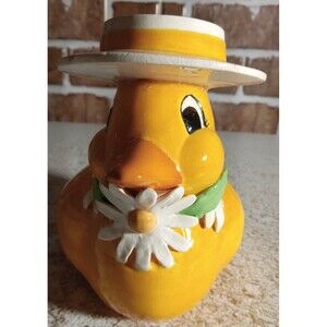 Vintage Duck With Top Hat Toothbrush Holder